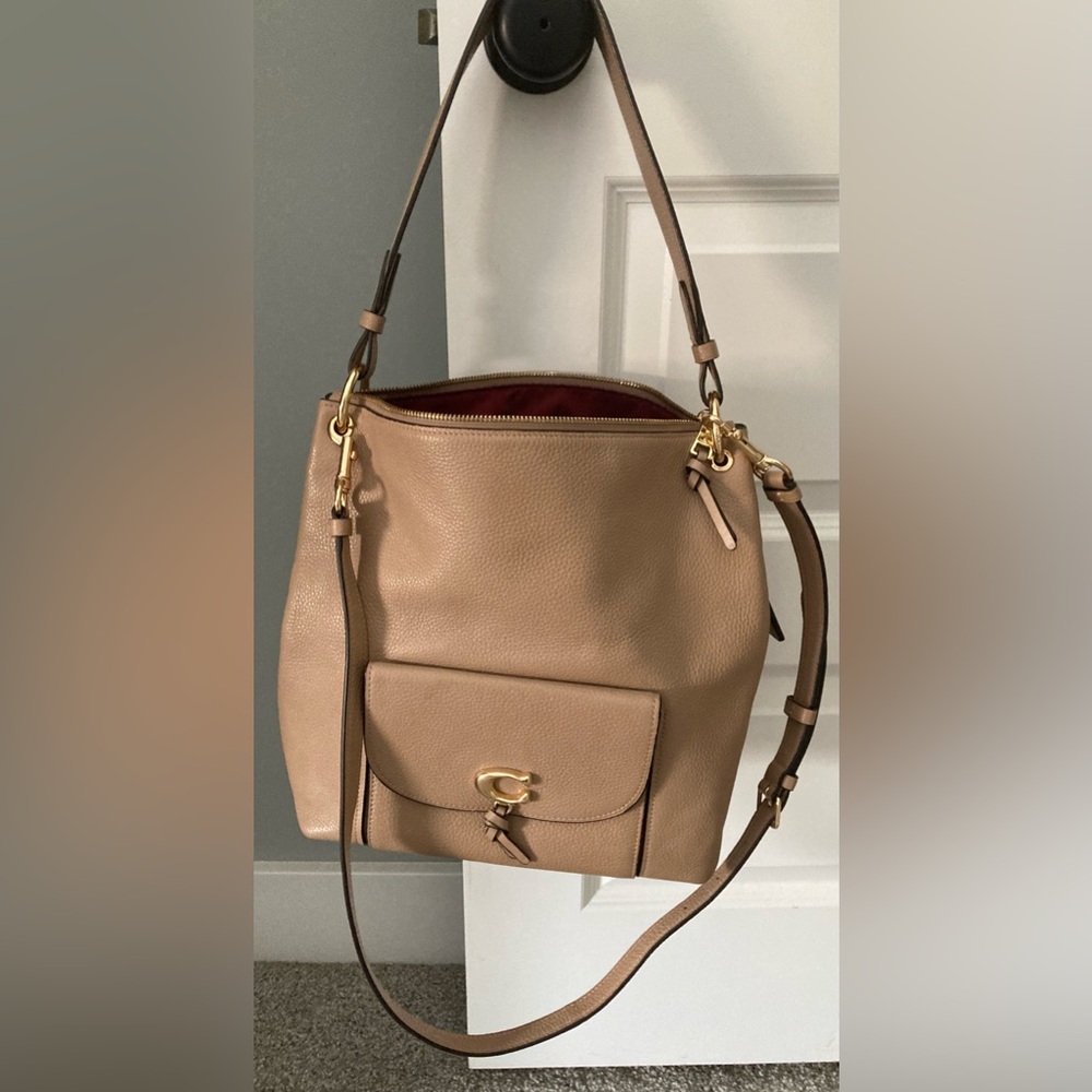 Coach tan colored purse or should bag